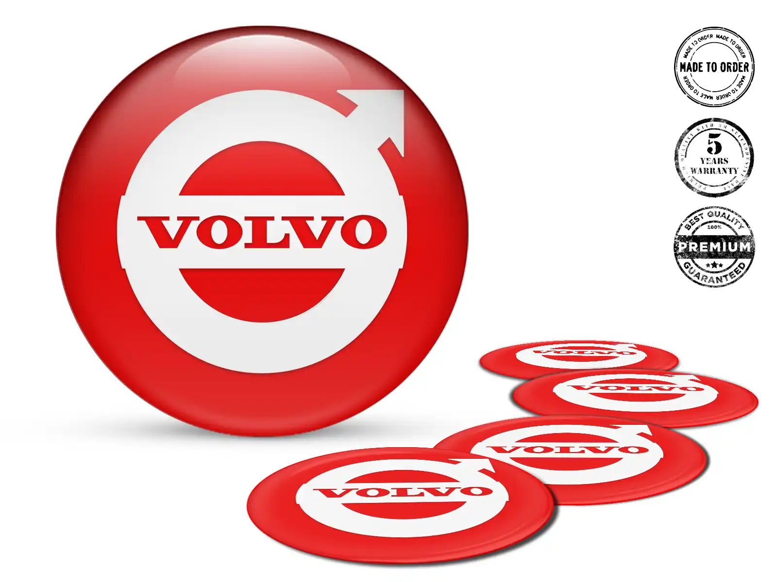Volvo Calcomanías Bombadas Custom Logos Premium de Aro